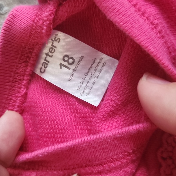 {5\$15}18M Carters Pink Sweater - Picture 3 of 3